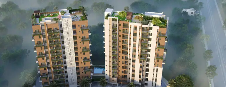 Nexus Green Homes Building Drone Shot