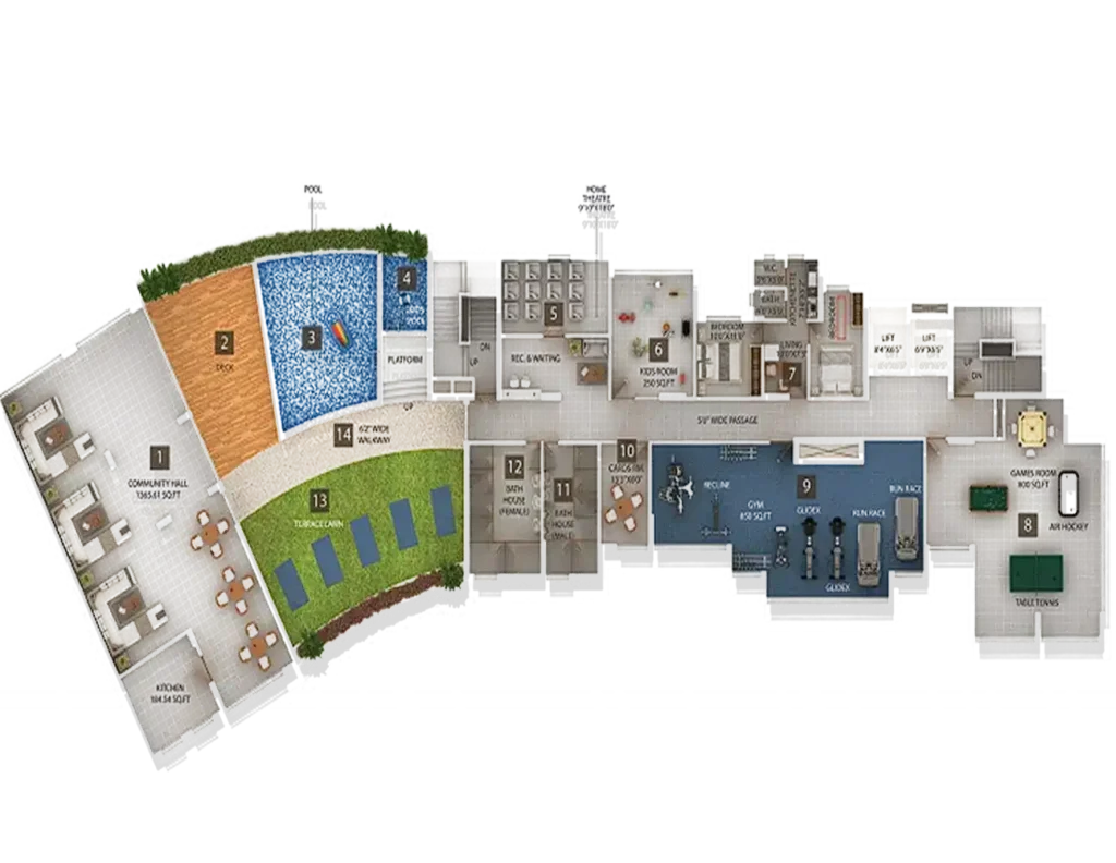 Block-1 site map